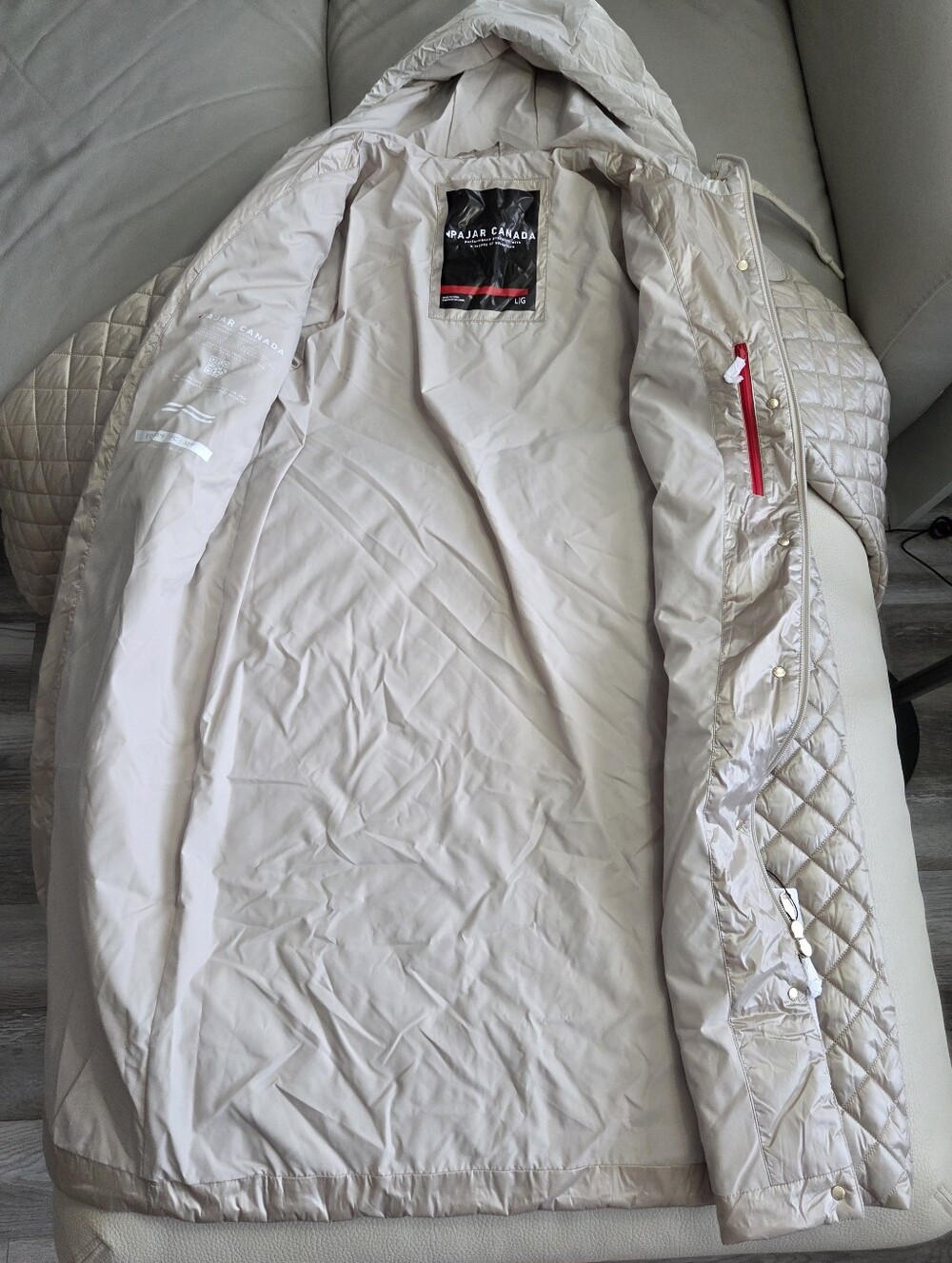 NWT - Pajar Women's Peridot Lightweight Quilted Longline Shacket - Size L - Picture 11 of 16